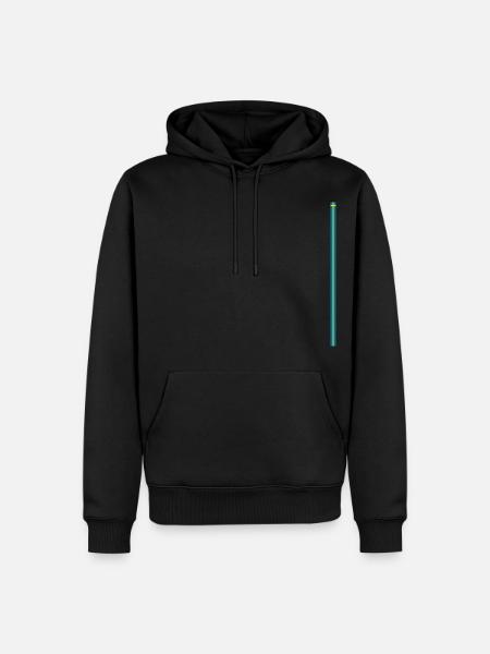 Swedish Flag Style Stripes - Men’s Premium Organic Hoodie - black