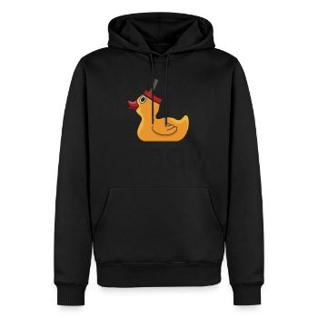 Groom Rubberduck cadeau - Sweat à capuche Premium bio Homme - noir - Devant - Nico (187cm)
