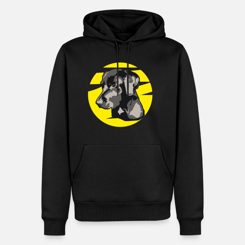 Labrador - Sweat à capuche Premium bio Homme - noir