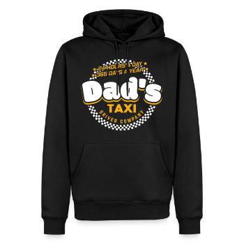 Cadeau de la compagnie de chauffeur de taxi de papa - Sweat à capuche Premium bio Homme - noir - Devant - Nico (187cm)