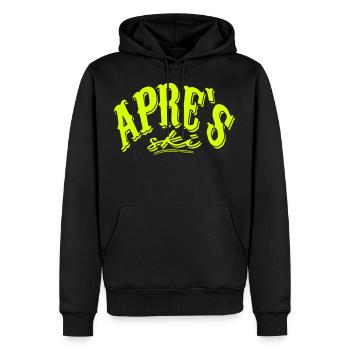 apres ski snow snowboard winter vacation - Men’s Premium Organic Hoodie - black - Front - Nico (187cm)