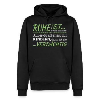 Erzieherin Erzieher Kinder Erziehung Kindergarten - Männer Premium Bio Hoodie - Schwarz - Vorne - Nico (187cm)