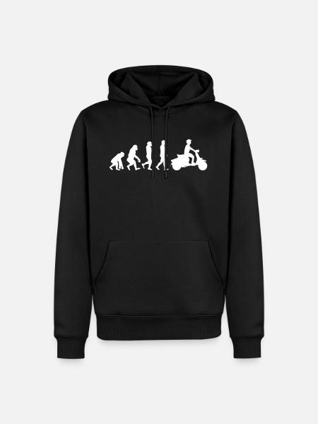 Scooter Evolution I Mofa Scooter scooter - Sweat à capuche Premium bio Homme - noir