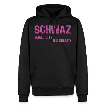 BLACK - Men’s Premium Organic Hoodie - black - Front - Nico (187cm)