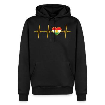 Kurdistan Kurdes - Sweat à capuche Premium bio Homme - noir - Devant - Nico (187cm)