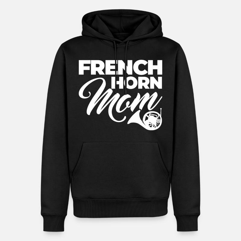 Waldhorn Mutter - Männer Premium Bio Hoodie - Schwarz