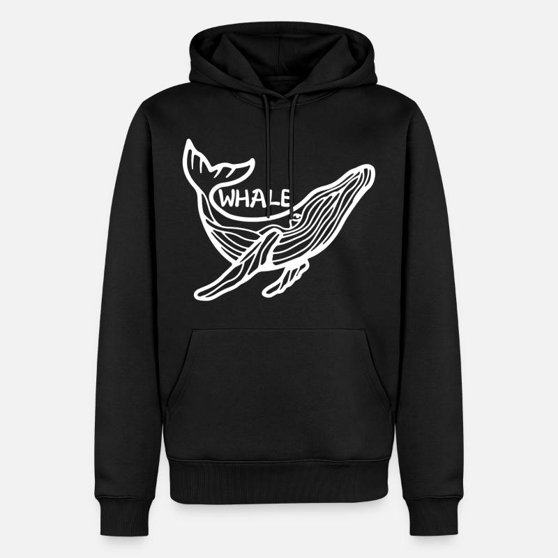 Le géant des mers - Sweat à capuche Premium bio Homme - noir