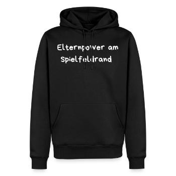 Elternfanblock - Männer Premium Bio Hoodie - Schwarz - Vorne - Nico (187cm)