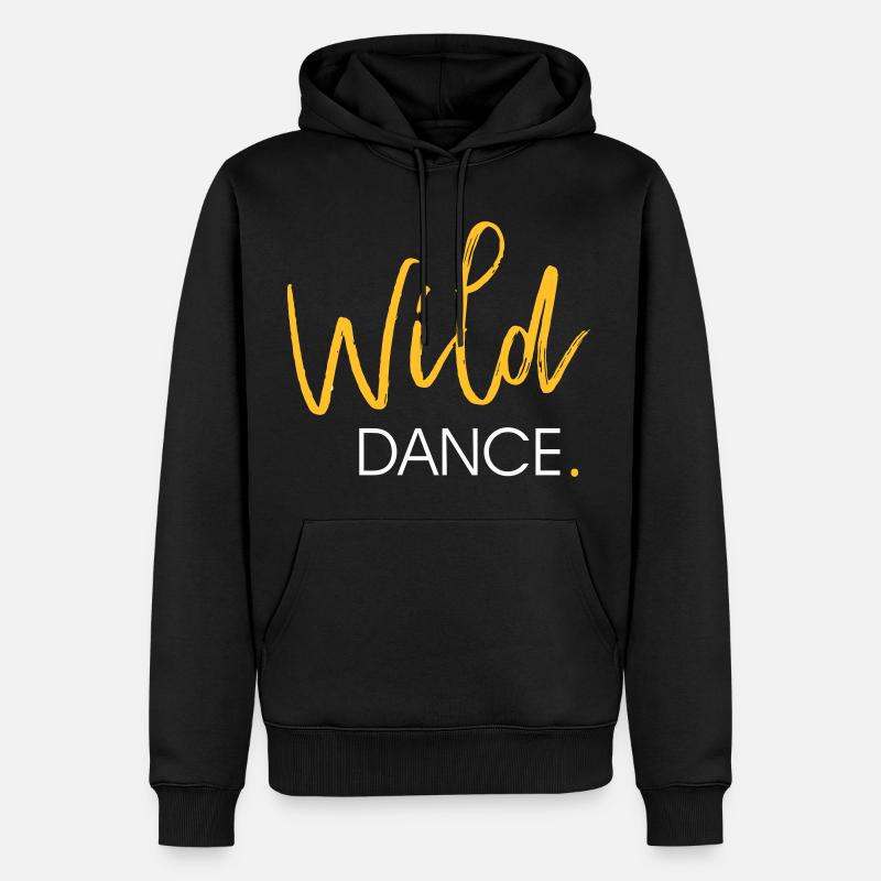 Wild DANCE - Dance Shirt - Männer Premium Bio Hoodie - Schwarz