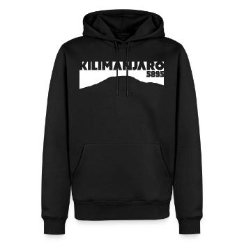 Kilimanjaro Kilimandscharo Kenia Tanzania Tansania - Männer Premium Bio Hoodie - Schwarz - Vorne - Nico (187cm)