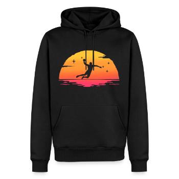 Sunrise Handball Handball - Männer Premium Bio Hoodie - Schwarz - Vorne - Nico (187cm)