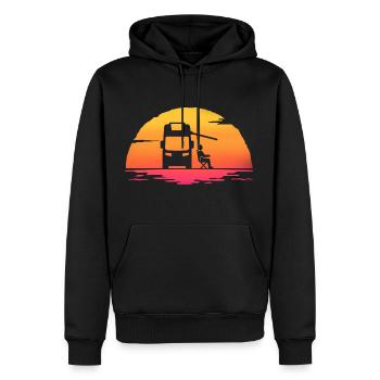 Sunrise Camper Camping Wohnmobil - Männer Premium Bio Hoodie - Schwarz - Vorne - Nico (187cm)