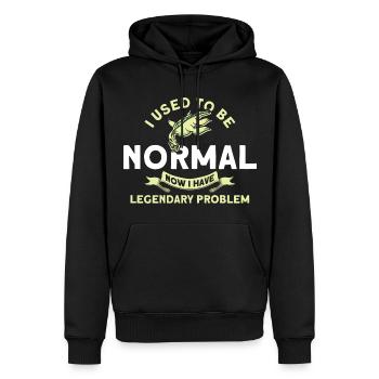 Cryptozoologie Kryptoide Monster Nerd Cadeau - Sweat à capuche Premium bio Homme - noir - Devant - Nico (187cm)