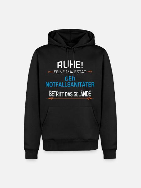 Notfallsanitäter Beruf - Männer Premium Bio Hoodie - Schwarz
