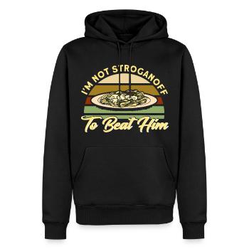 Noodles Noodle Lover Lasagna Spaghetti Gift - Men’s Premium Organic Hoodie - black - Front - Nico (187cm)