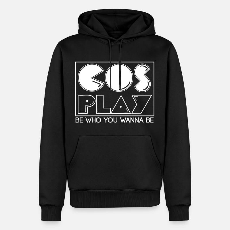 Fandom Cosplay Spruch - Männer Premium Bio Hoodie - Schwarz