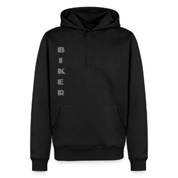 RADFAHRER - Männer Premium Bio Hoodie - Schwarz - Vorne - Nico (187cm)