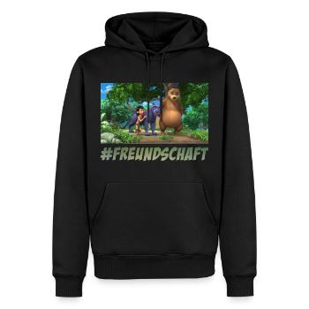 Das Dschungelbuch #Freundschaft - Männer Premium Bio Hoodie - Schwarz - Vorne - Nico (187cm)