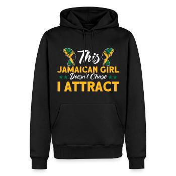 Jamaika Jamaikanische Flagge Geschenk - Männer Premium Bio Hoodie - Schwarz - Vorne - Nico (187cm)