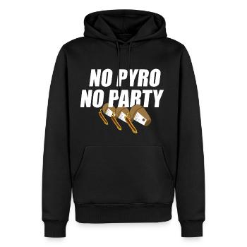 Feuerwerk No Pyro No Party Shell - Männer Premium Bio Hoodie - Schwarz - Vorne - Nico (187cm)