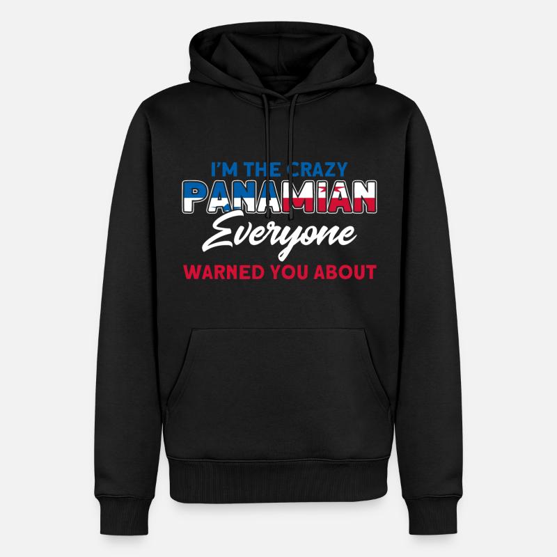 Drapeau panaméen cadeau racines panaméennes - Sweat à capuche Premium bio Homme - noir