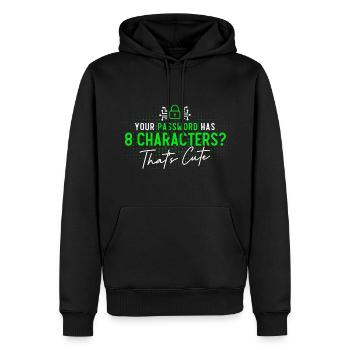 Network Security Specialist Gift - Men’s Premium Organic Hoodie - black - Front - Nico (187cm)