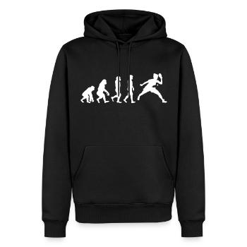 Ping Pong Table Tennis Paddle Player Evolution - Sweat à capuche Premium bio Homme - noir - Devant - Nico (187cm)