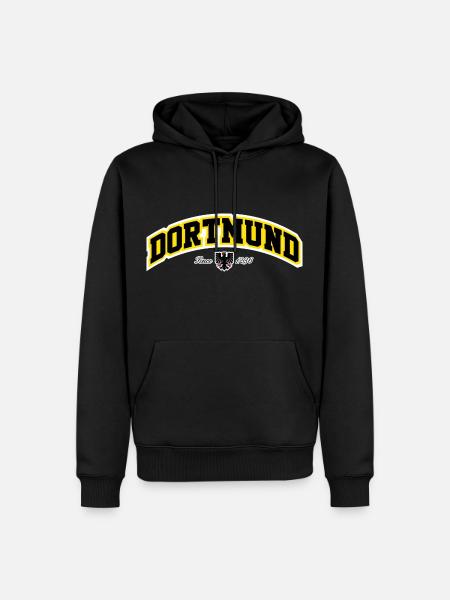 DORTMUND - Männer Premium Bio Hoodie - Schwarz