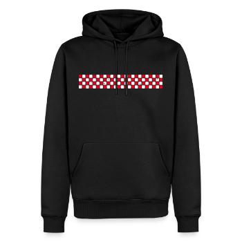 Rayures de style Brabant septentrional - Sweat à capuche Premium bio Homme - noir - Devant - Nico (187cm)