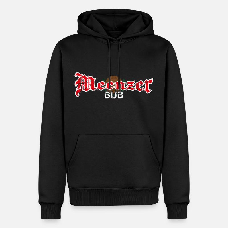 Meenzer Bub - Männer Premium Bio Hoodie - Schwarz