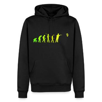 Darts Evolution Dartspieler Darten Dart Geschenk - Männer Premium Bio Hoodie - Schwarz - Vorne - Nico (187cm)