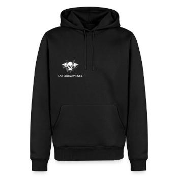 TattooGlimpses - Männer Premium Bio Hoodie - Schwarz - Vorne - Nico (187cm)