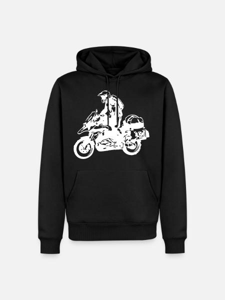 sports Moto - Sweat à capuche Premium bio Homme - noir