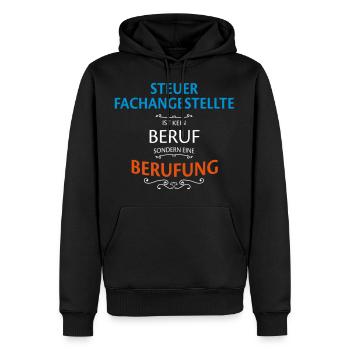 Steuerfachangestellte Beruf - Männer Premium Bio Hoodie - Schwarz - Vorne - Nico (187cm)