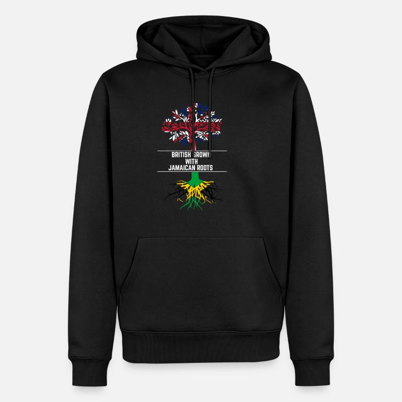 Britisch gewachsen - Männer Premium Bio Hoodie - Schwarz