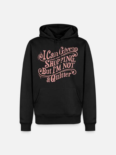 Shopping Quitter Graphic - Men’s Premium Organic Hoodie - black