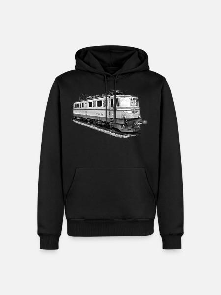 Lokomotive_Schweiz - Men’s Premium Organic Hoodie - black