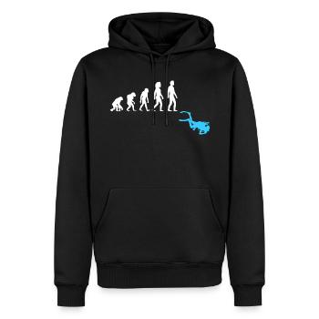 Tauchen Taucher Evolution - Männer Premium Bio Hoodie - Schwarz - Vorne - Nico (187cm)