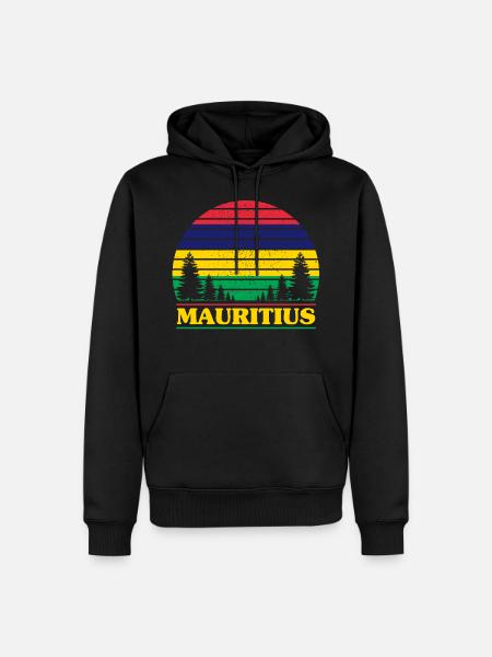 Mauritius - Men’s Premium Organic Hoodie - black