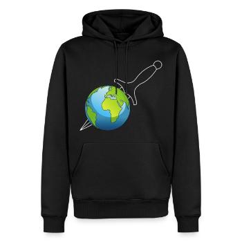 Mord am Planeten Erde - Männer Premium Bio Hoodie - Schwarz - Vorne - Nico (187cm)