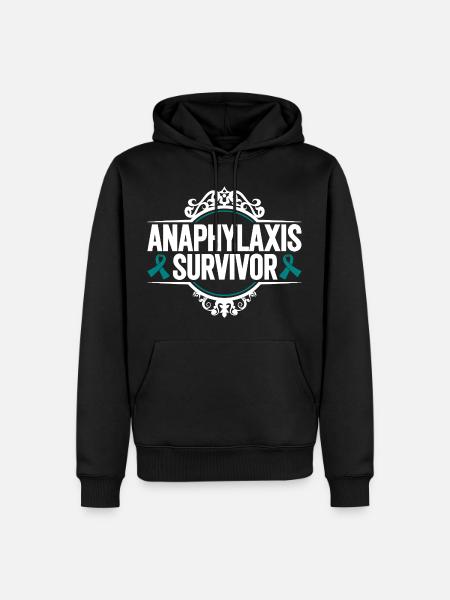 Anaphylaxie Überlebende - Männer Premium Bio Hoodie - Schwarz