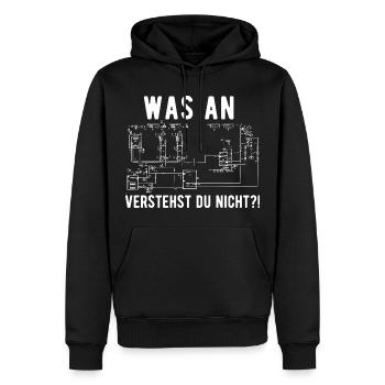 Anlagenmechaniker Klempner Heizungsbauer Geschenk - Männer Premium Bio Hoodie - Schwarz - Vorne - Nico (187cm)