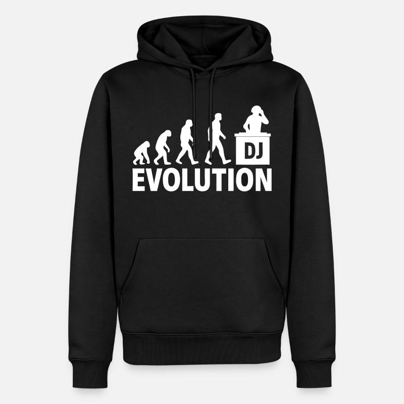 DJ Evolution Music Lover Design - Sweat à capuche Premium bio Homme - noir