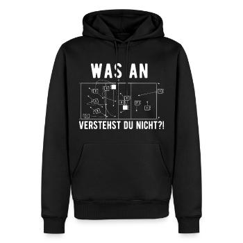 Volleyball Volleyball Player Volleyball Coach - Men’s Premium Organic Hoodie - black - Front - Nico (187cm)