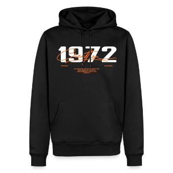 1972 Vintage Retro 1972 Geburtstagsgeschenk 1972 - Männer Premium Bio Hoodie - Schwarz - Vorne - Nico (187cm)
