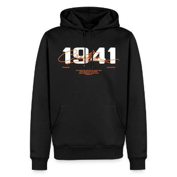 1941 Vintage Retro 1941 Geburtstagsgeschenk 1941 - Männer Premium Bio Hoodie - Schwarz - Vorne - Nico (187cm)