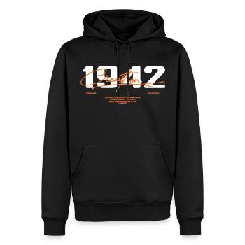 1942 Vintage Retro 1942 Geburtstagsgeschenk 1942 - Männer Premium Bio Hoodie - Schwarz - Vorne - Nico (187cm)