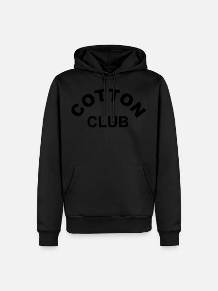 COTTON CLUB - Männer Premium Bio Hoodie - Schwarz