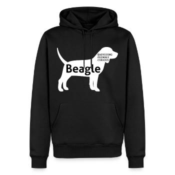 Beagle Master Dog Dog Owner Gift - Men’s Premium Organic Hoodie - black - Front - Nico (187cm)