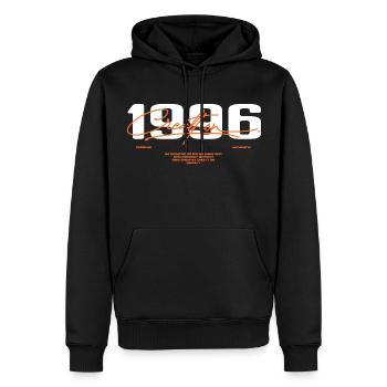 1996 Vintage Retro 1996 1996 Birthday Gift - Men’s Premium Organic Hoodie - black - Front - Nico (187cm)